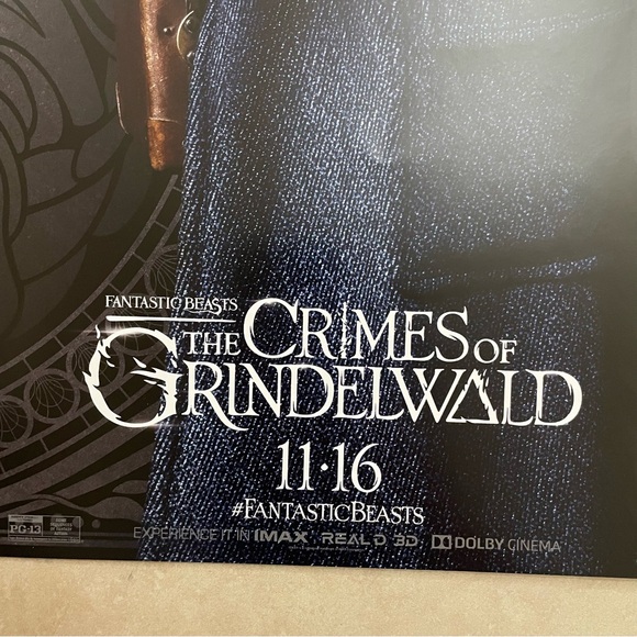 "Fantastic Beasts: The Crimes of Grindelwald" Newt Scamander AT&T Movie Poster - Picture 4 of 7